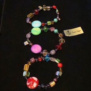 Premier Designs triple beaded bracelet